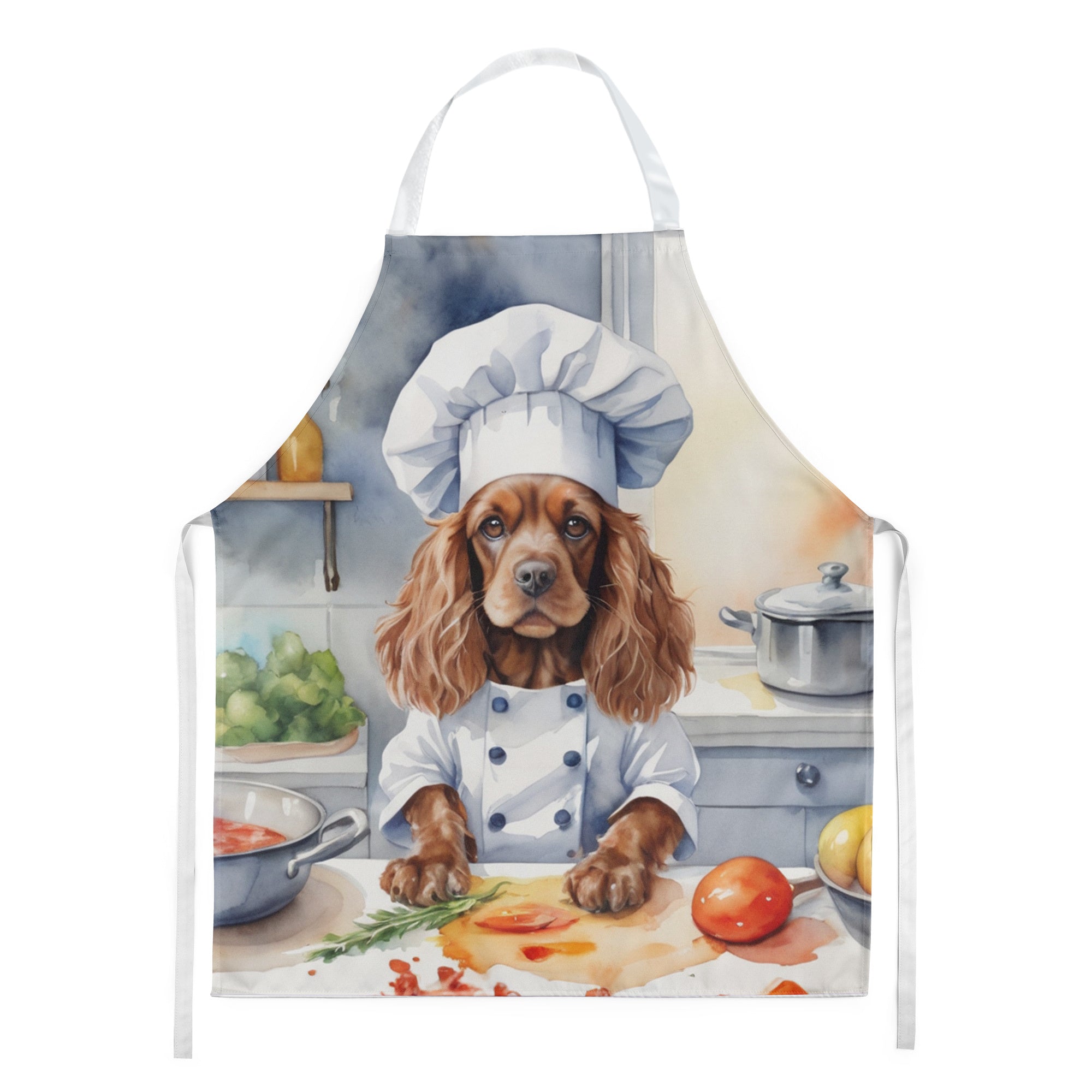 Cocker Spaniel - The Chef Apron for Adult Women and Men - Unisex Large