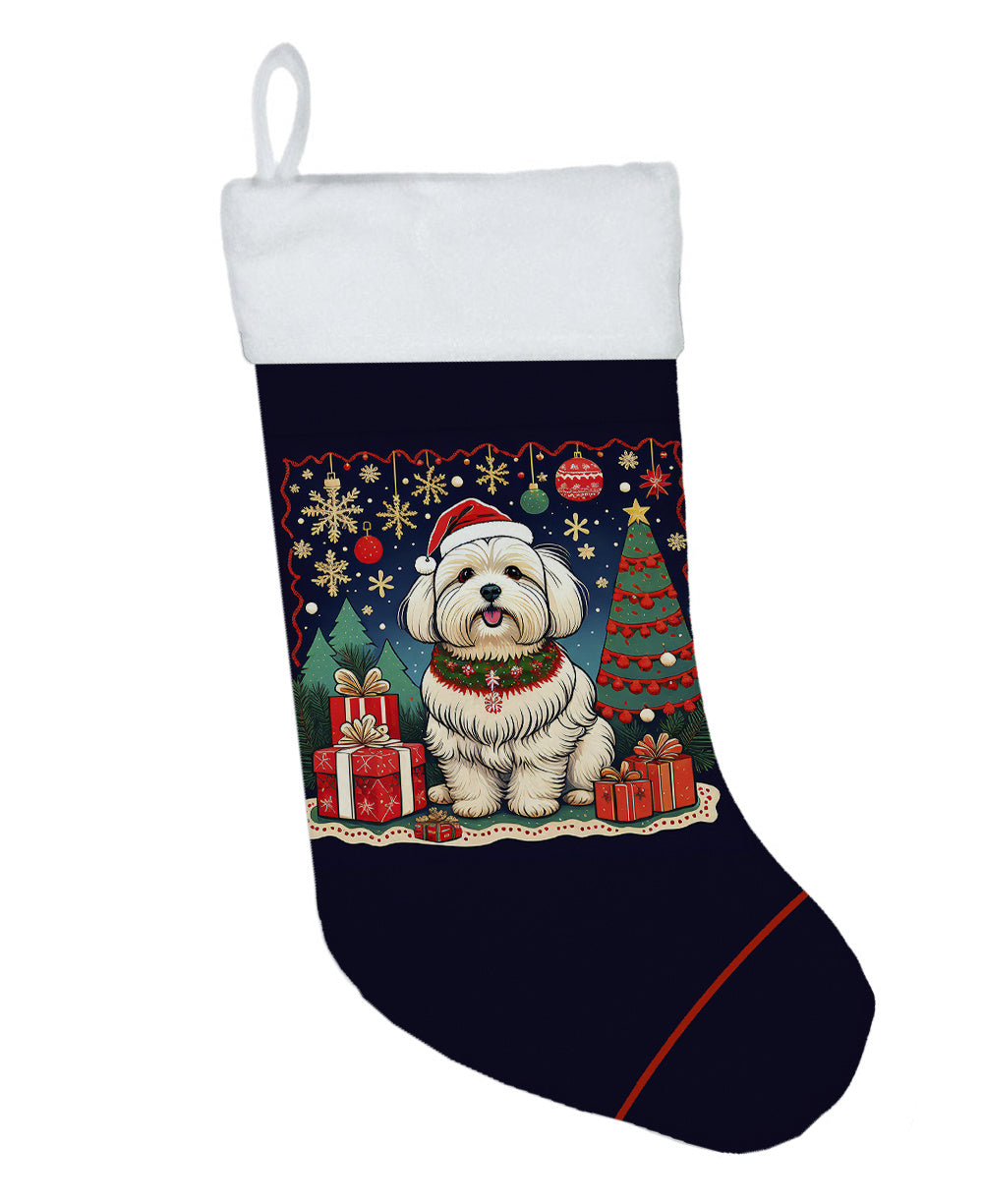 Coton De Tulear - Christmas Holiday Stocking for Fun Family Decorations