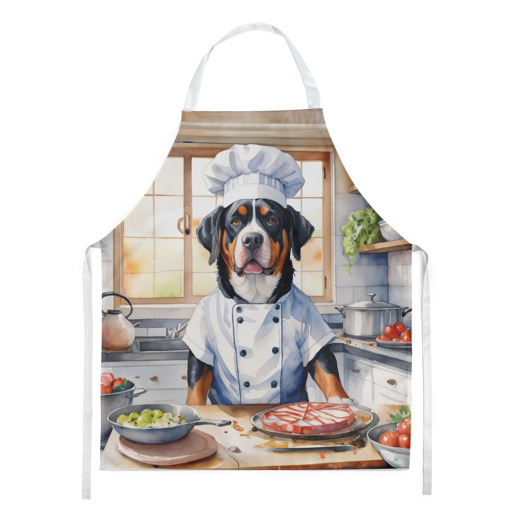 Greater Swiss Mountain Dog - The Chef Apron for Adult Women and Men - Unisex Large