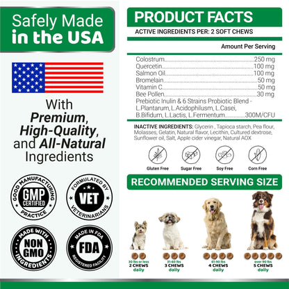 Yuma's - Allergy Relief Chews for Itching Skin Treatment for Dogs