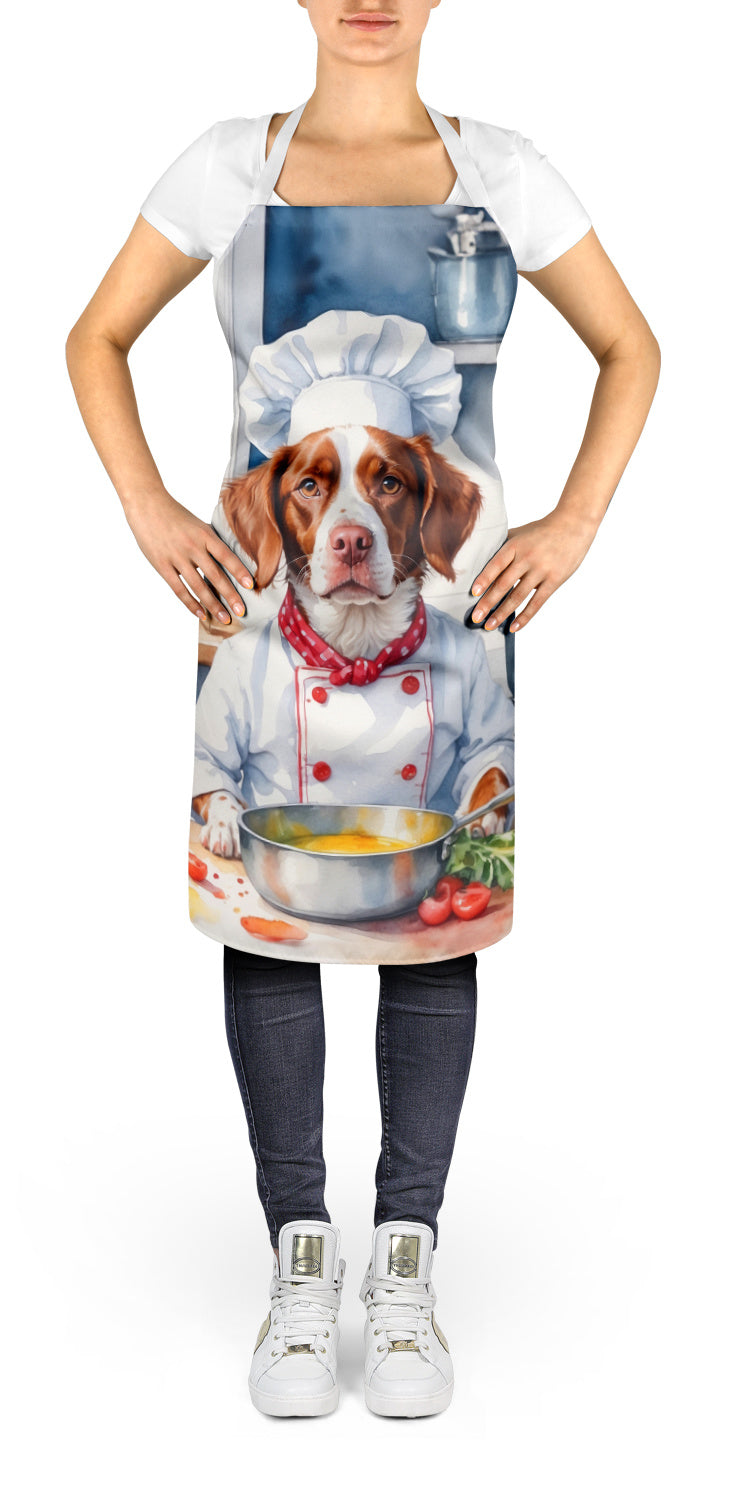 Brittany Spaniel - The Chef Apron for Adult Women and Men - Unisex Large