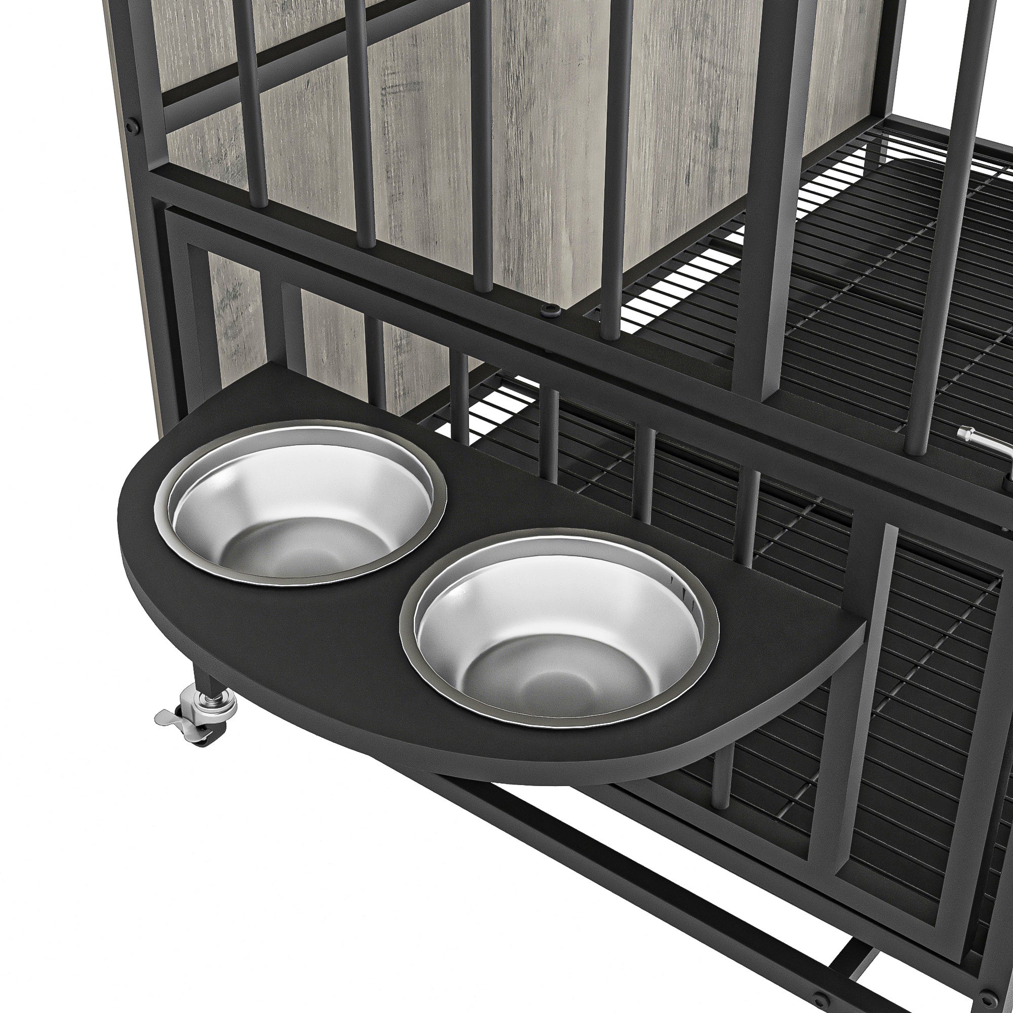 Modern Furniture Style Double-Door Kennel for Dogs