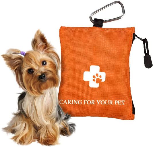 Portable First Aid Kit for Pet Emergencies - 17 Pcs First Aid Kit