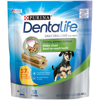 Purina DentaLife Dental Oral Health Chew Treats for Small Dogs - 58 count