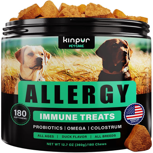 Natural Allergy Chews with Omega Probiotics for Dogs