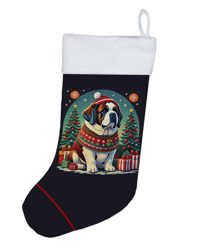 Saint Bernard - Christmas Holiday Stocking for Fun Family Decorations