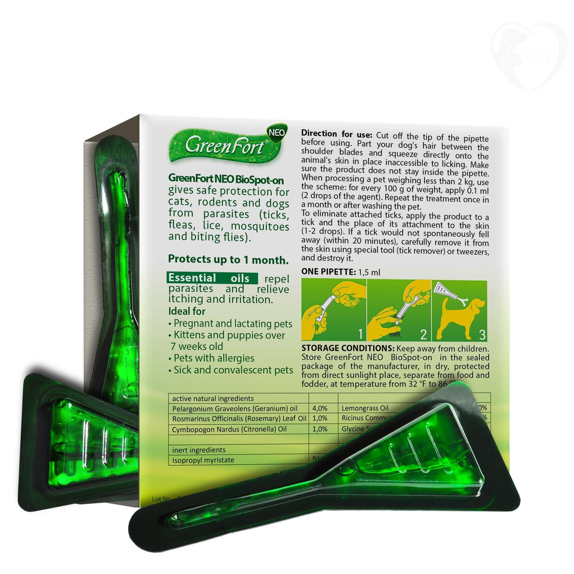 Natural  Flea and Tick Prevention Mosquito Repellent for Dogs and Cats