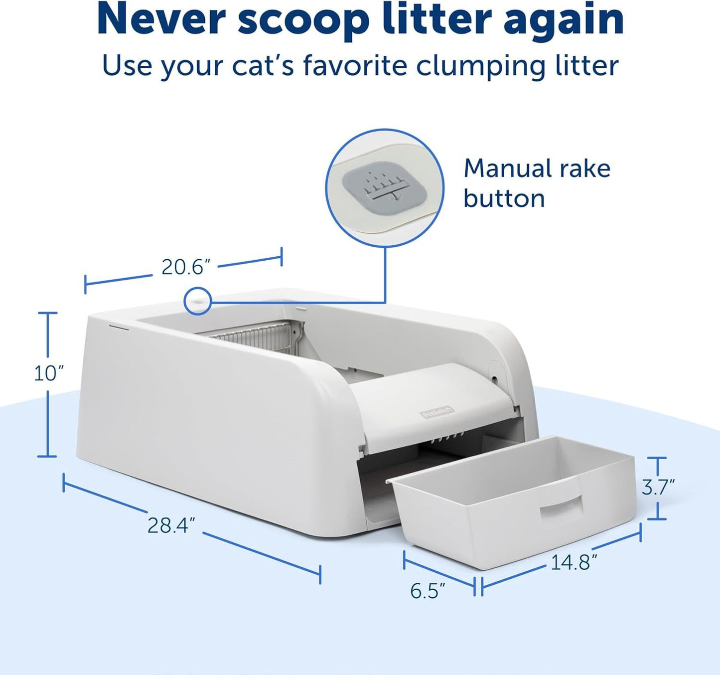 PetSafe Scoop-Free  Self-Cleaning Litter Box for Superior Odor Control for Cats