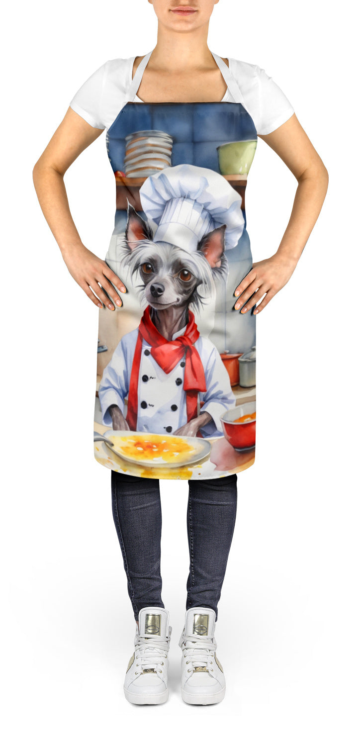 Chinese Crested - The Chef Apron for Adult Women and Men - Unisex Large