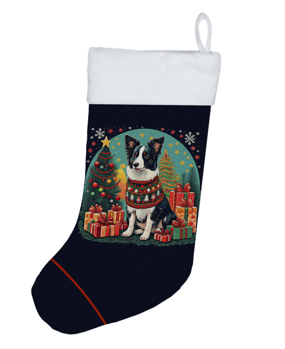 Border Collie - Christmas Holiday Stocking for Fun Family Decorations