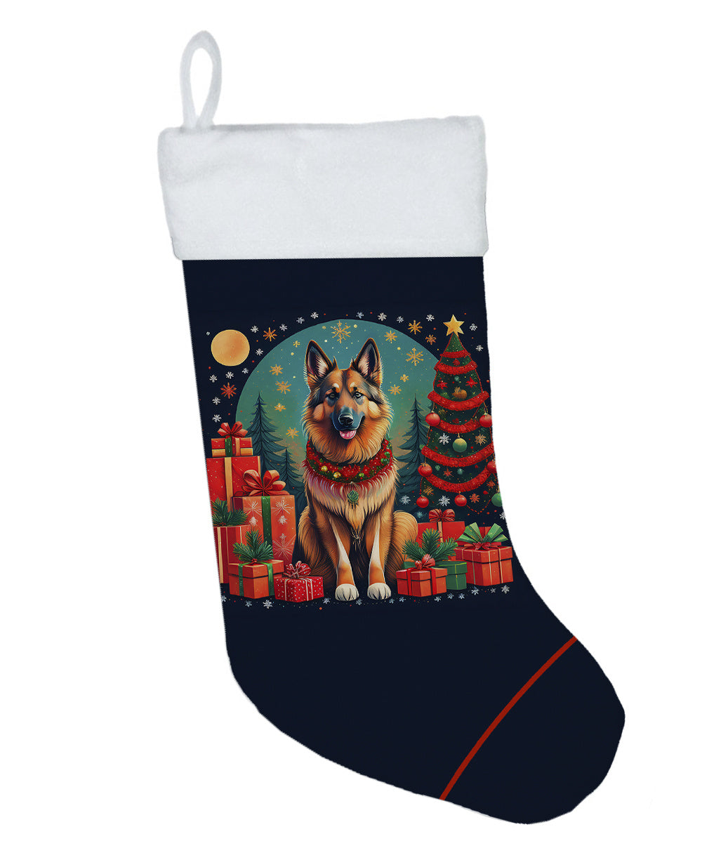 Belgian Tervuren - Christmas Holiday Stocking for Fun Family Decorations