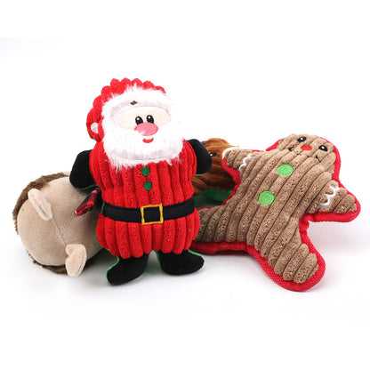 Christmas Fun Festive Chew Squeaker Toys for Dogs