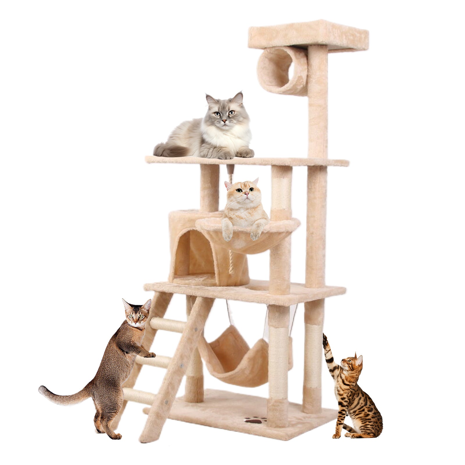 Climbing Condo with Stairs Nests and Platforms for All Size Cats