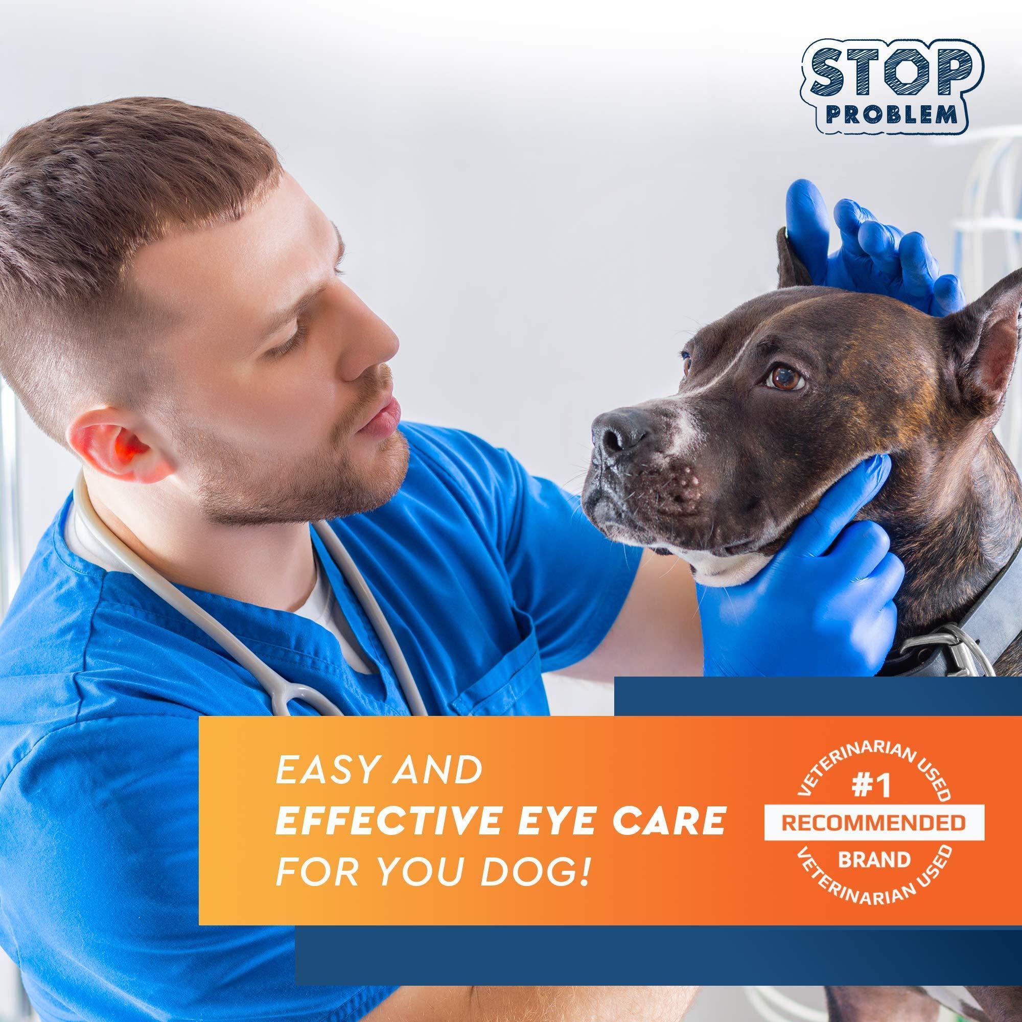 All Pet Eye Wash Drops Treatment for Relief of Allergies, Runny Dry Eyes, Pain Free