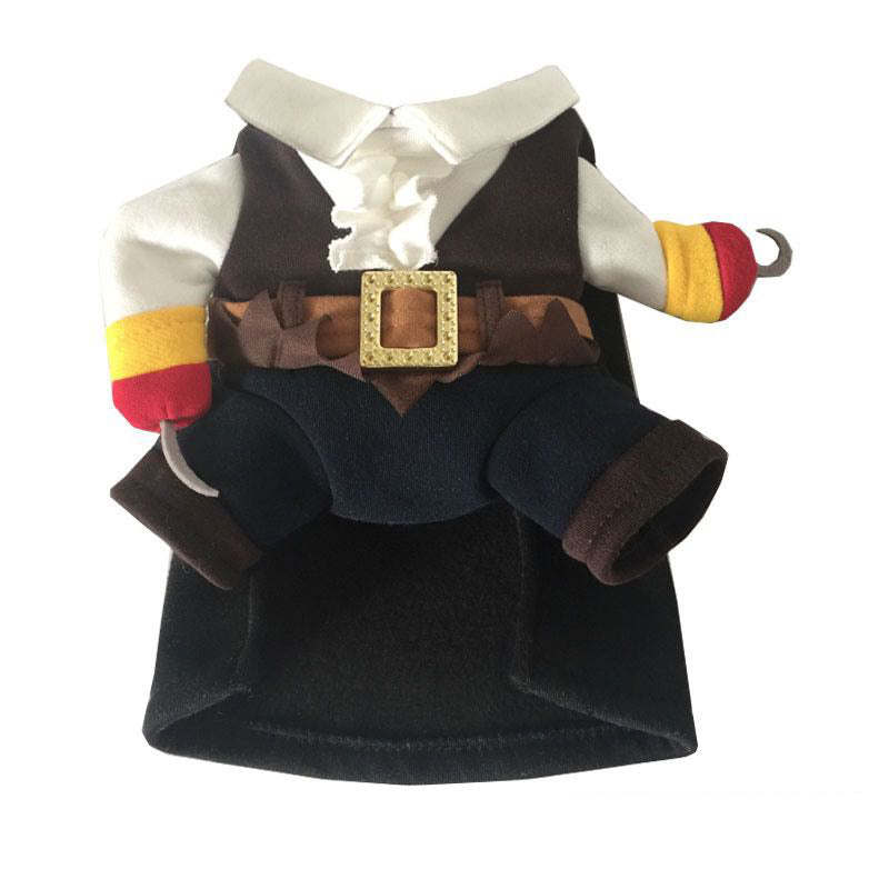 Pet Life - Captain Snuggles Pirate Halloween Costume for Dogs and Cats