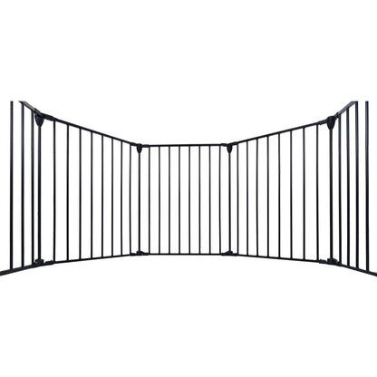 Adjustable 6 Panel Gate for Indoors Dog Safety - 150 inches