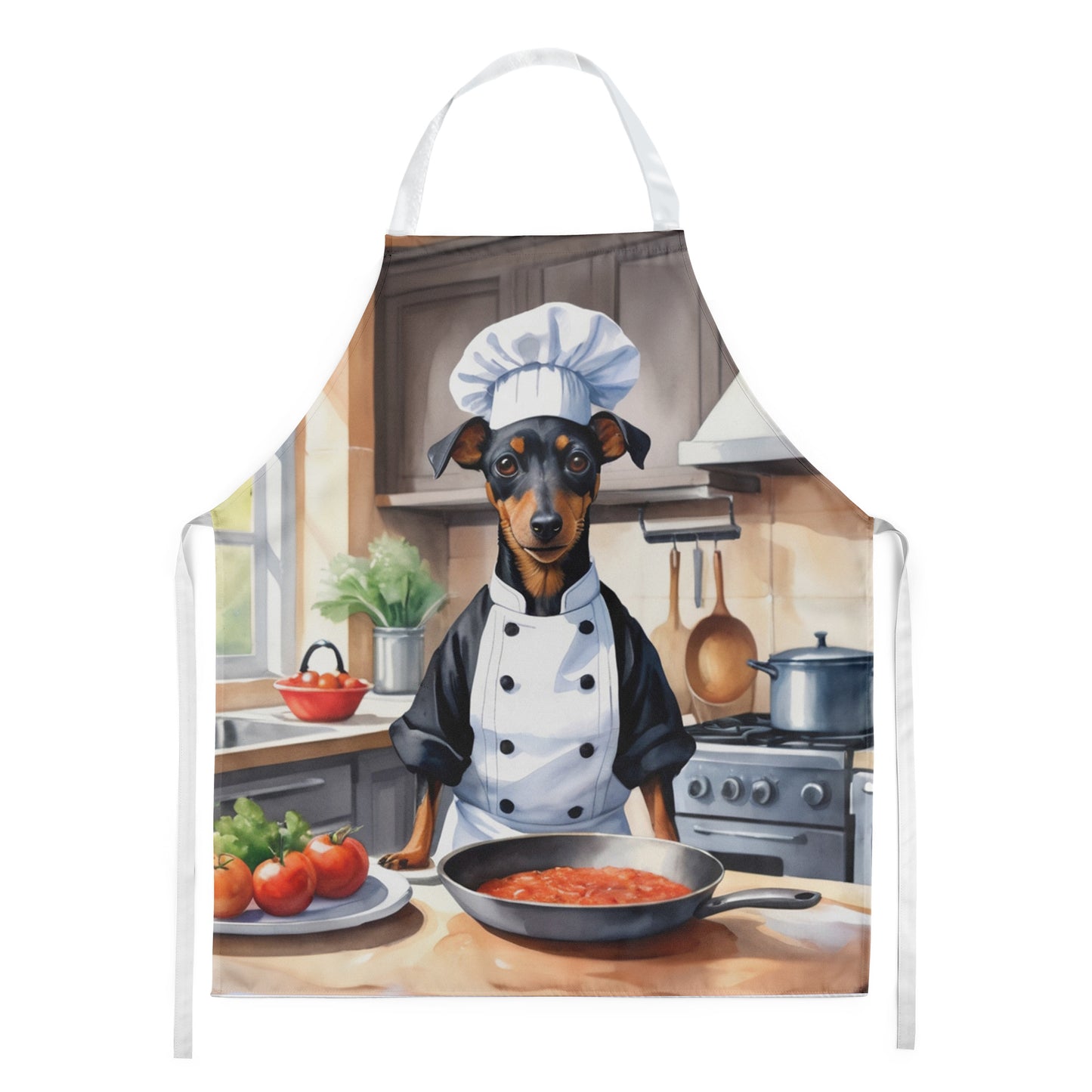 Manchester Terrier - The Chef Apron for Adult Women and Men - Unisex Large