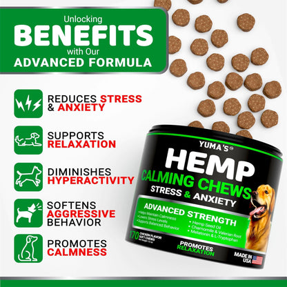 Yuma's - Hemp Oil Advanced Calming Chews for Dogs