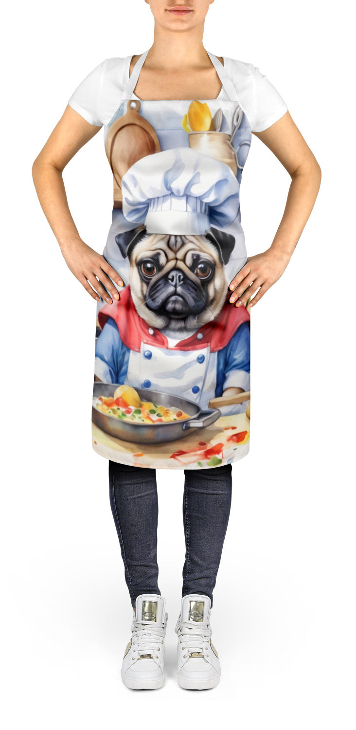 Pug - The Chef Apron for Adult Women and Men - Unisex Large