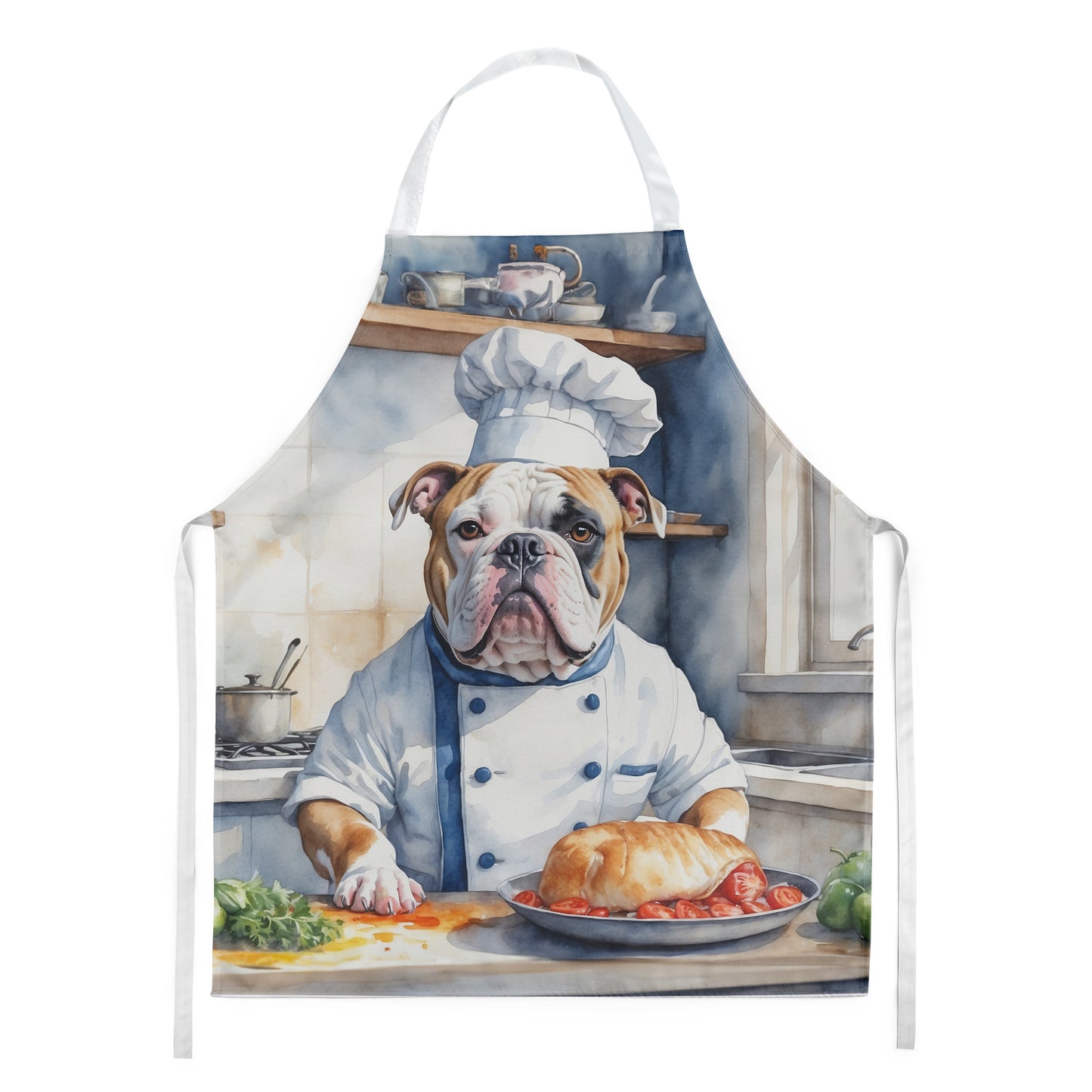 American Bulldog - The Chef Apron for Adult Women and Men - Unisex Large