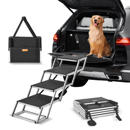 4-step Folding Steps for Loads up to 150 lbs for Dogs