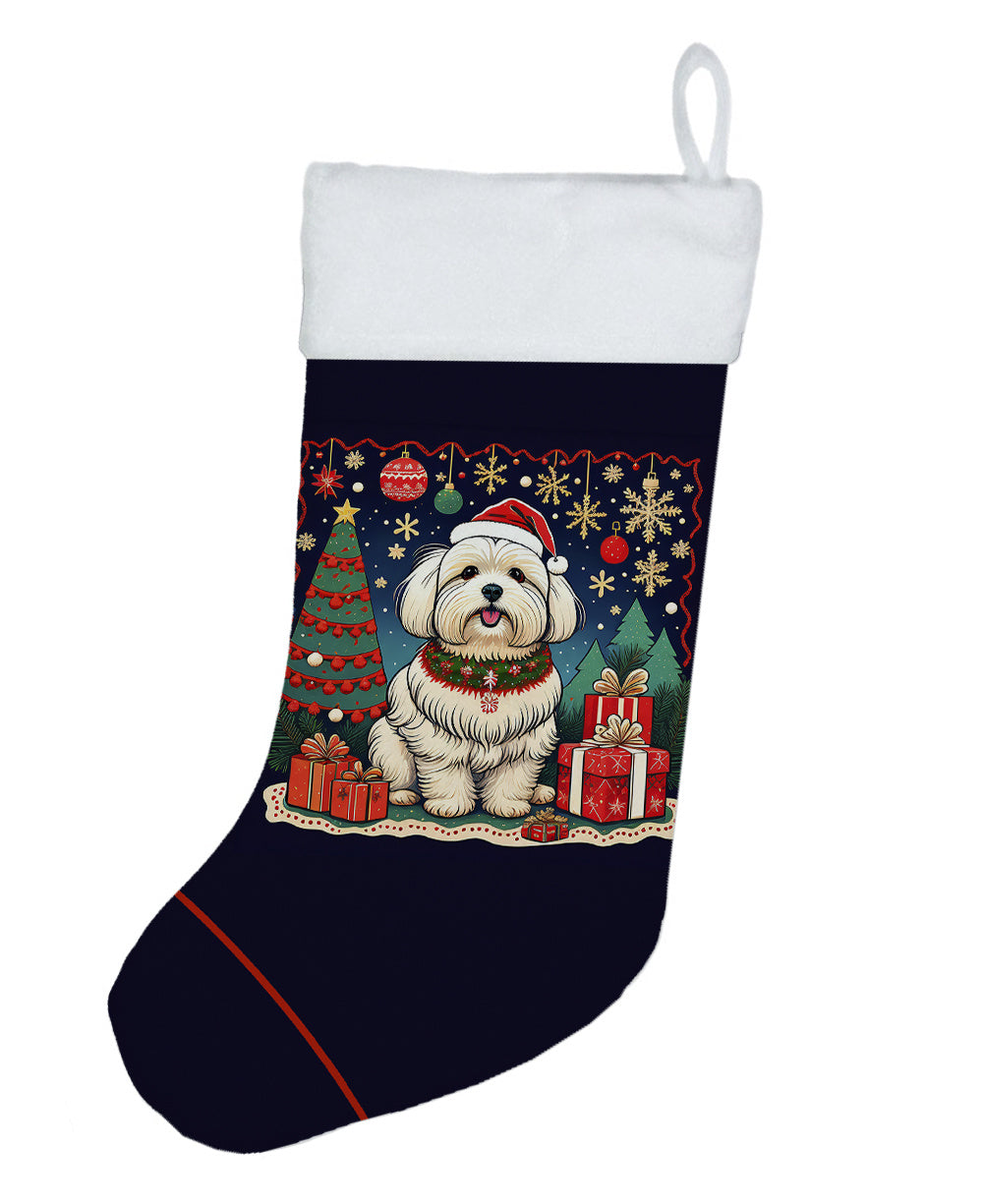 Coton De Tulear - Christmas Holiday Stocking for Fun Family Decorations