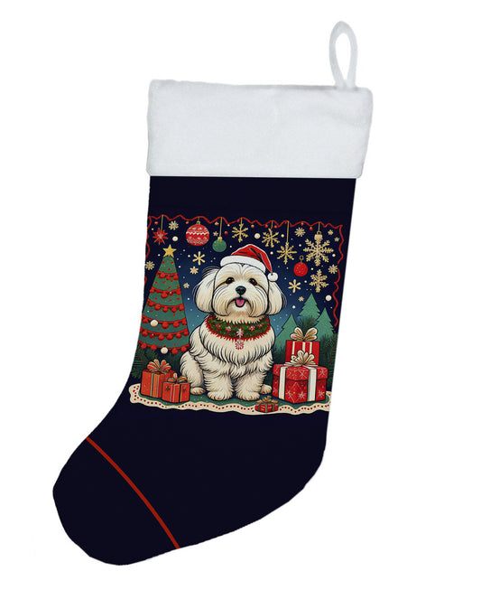 Coton De Tulear - Christmas Holiday Stocking for Fun Family Decorations