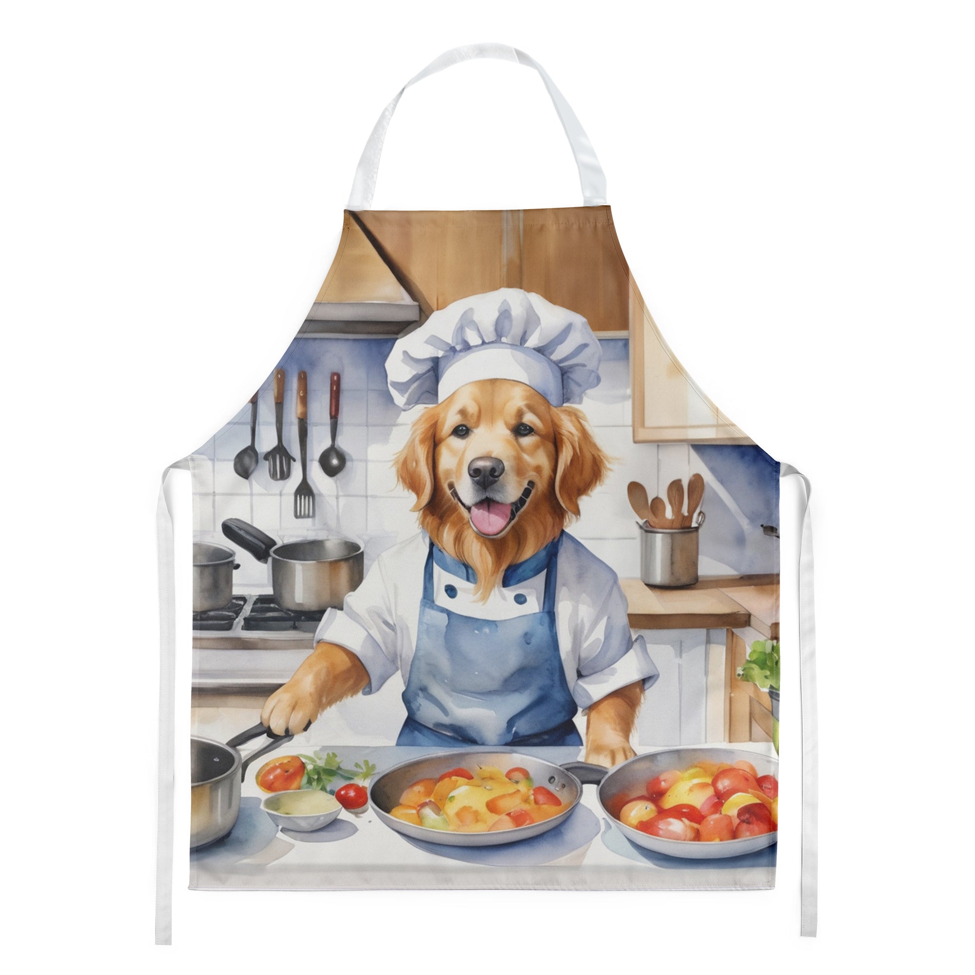 Golden Retriever - The Chef Apron for Adult Women and Men - Unisex Large