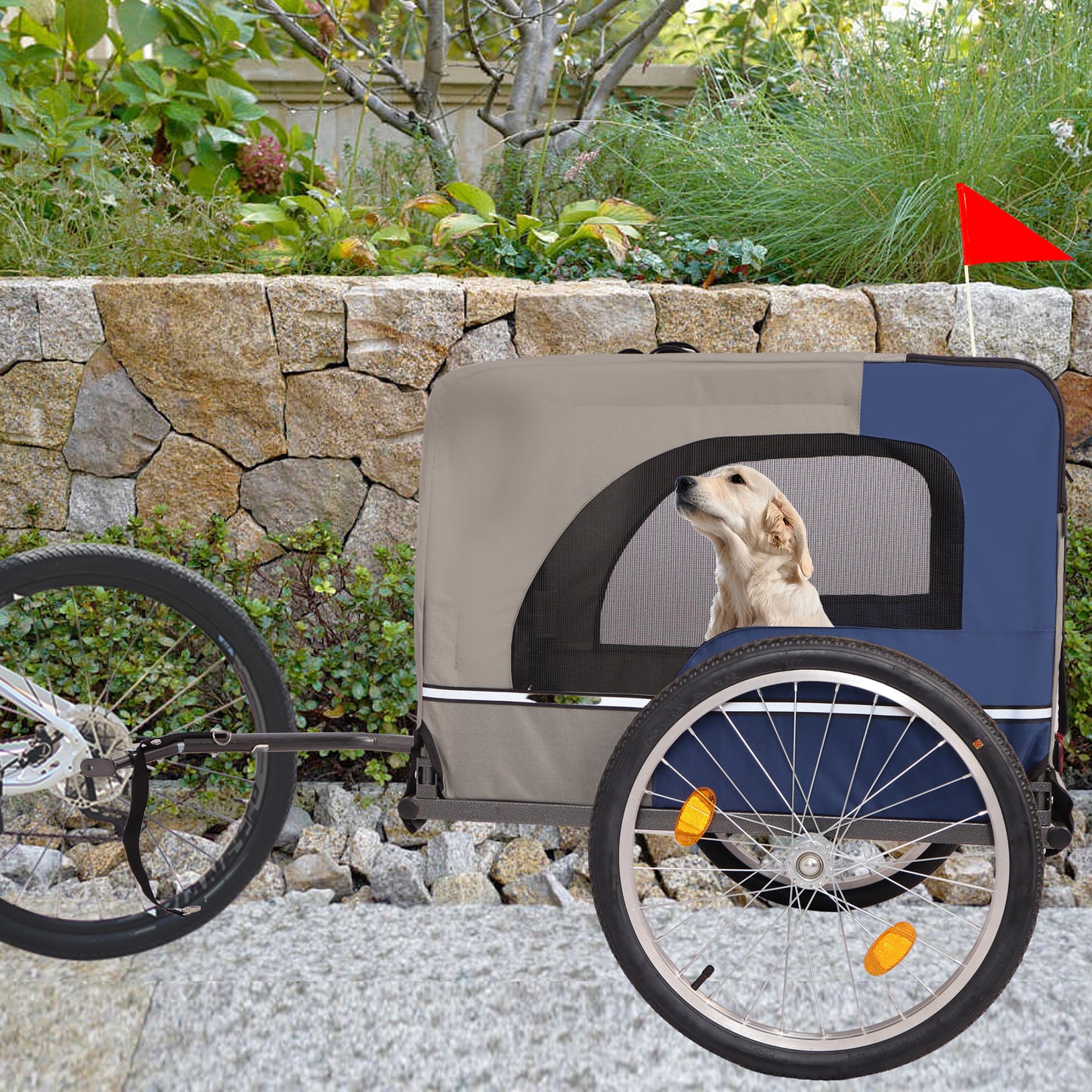 Folding Bicycle Carrier for Medium and Small Breed Dogs