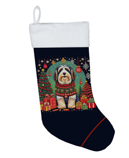 Bearded Collie - Christmas Holiday Stocking for Family Decorations