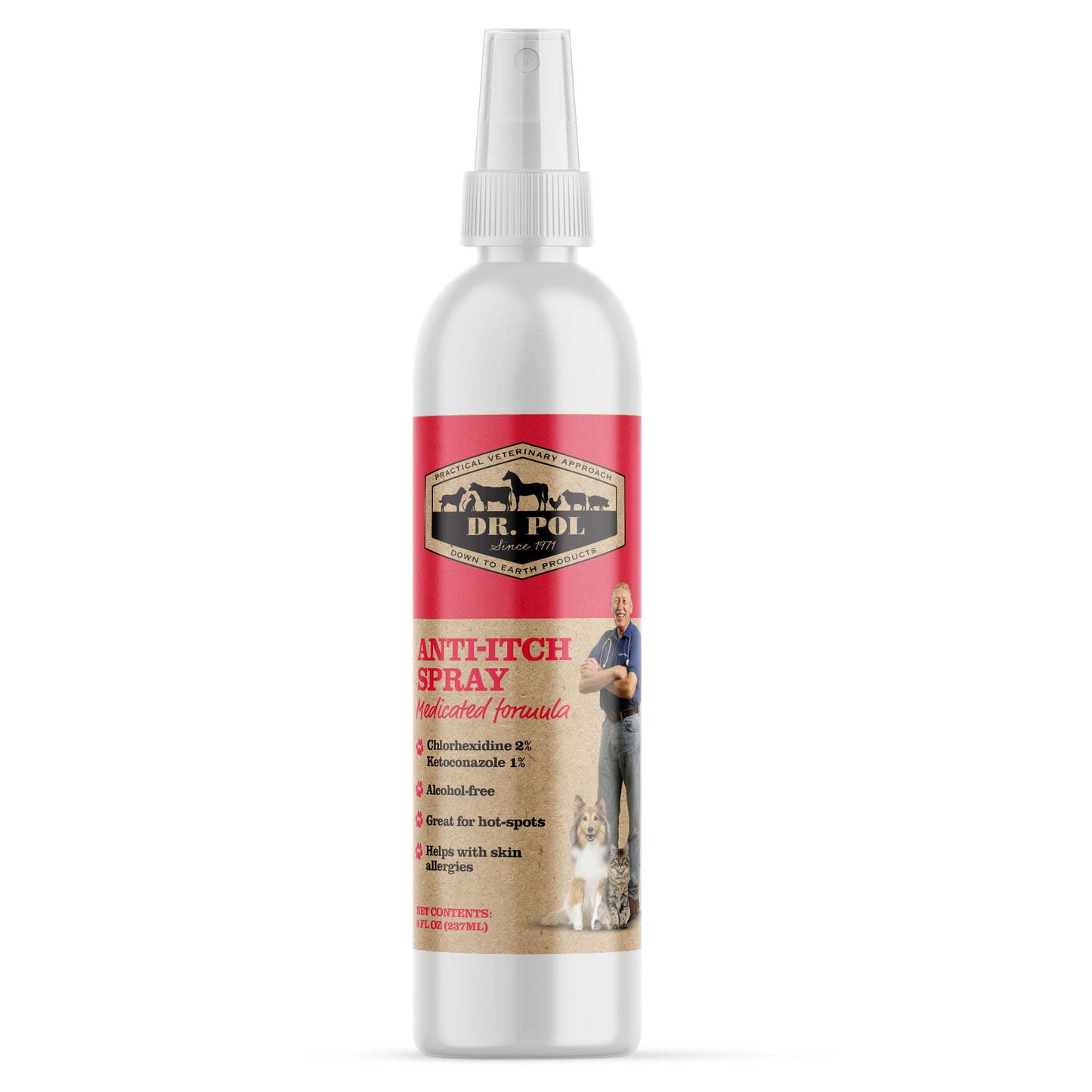 Dr. Pol Anti-Itch Spray for Dogs and Cats - 8 oz