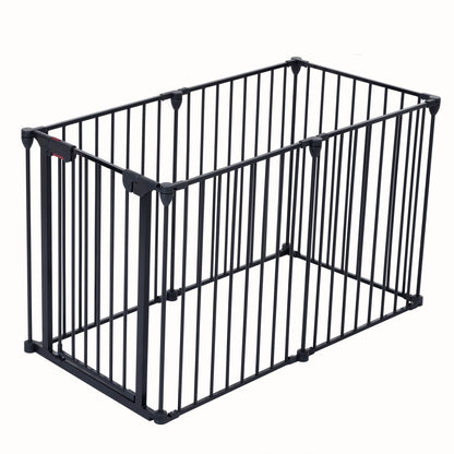 Adjustable 6 Panel Gate for Indoors Dog Safety - 150 inches