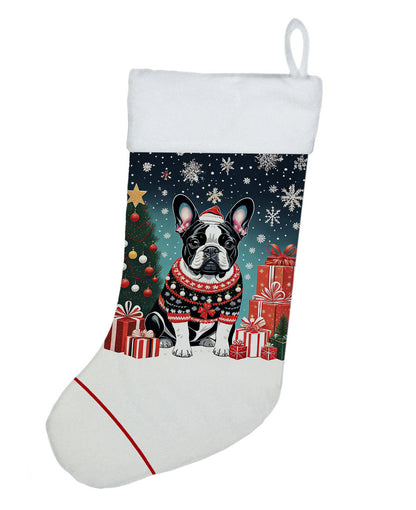 French Bulldog - Christmas Holiday Stocking for Family Decorations