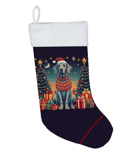 Weimaraner - Christmas Holiday Stocking for Family Decorations