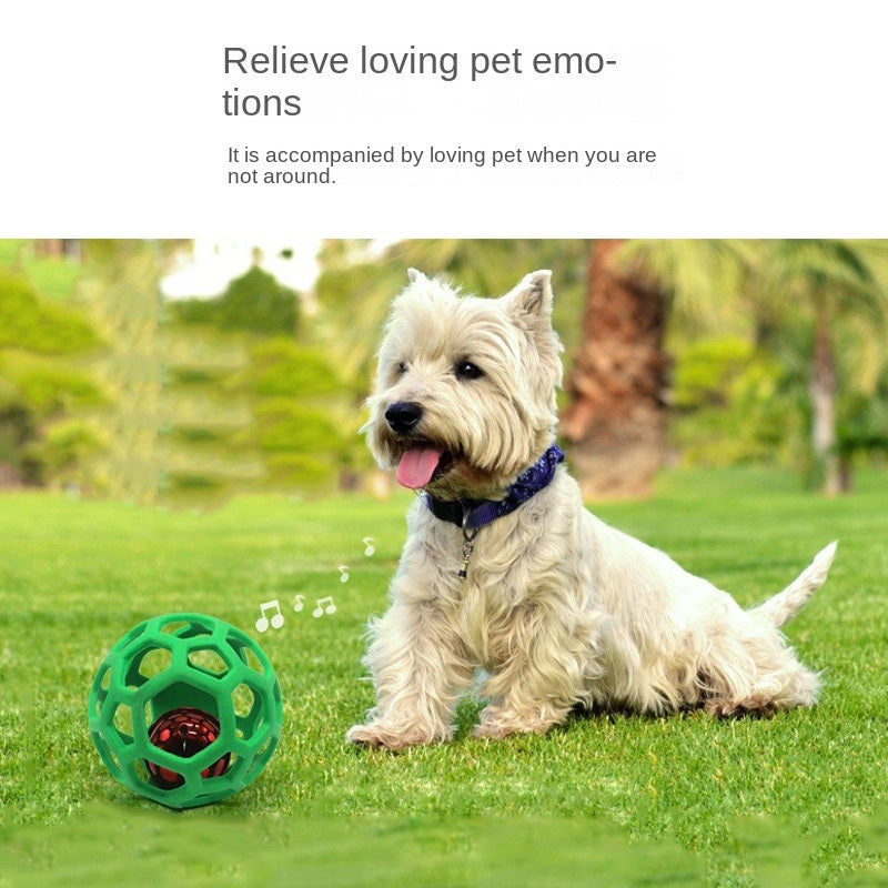 Hollow Bite-Resistant Elastic Rubber Ball Toy for Dogs