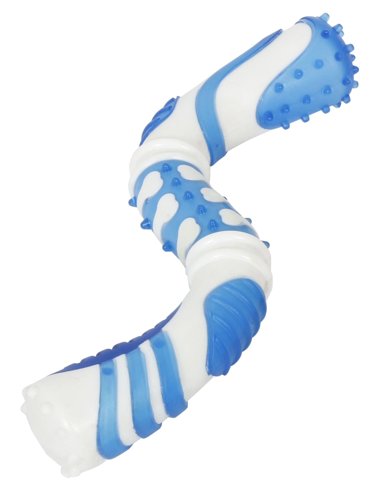 Pet Life - Denta-Twist -  Durable Dental Chew Toy for Dogs