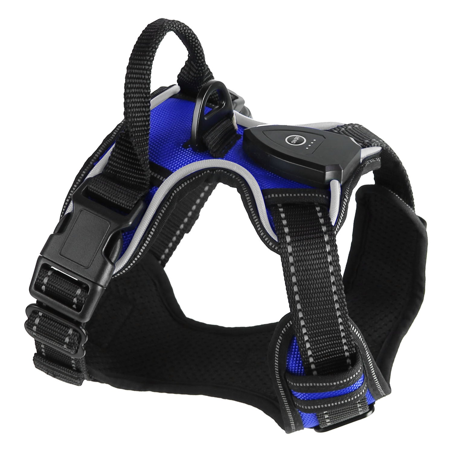 Rechargeable LED No Pull Harness Vest with Handle for Dogs