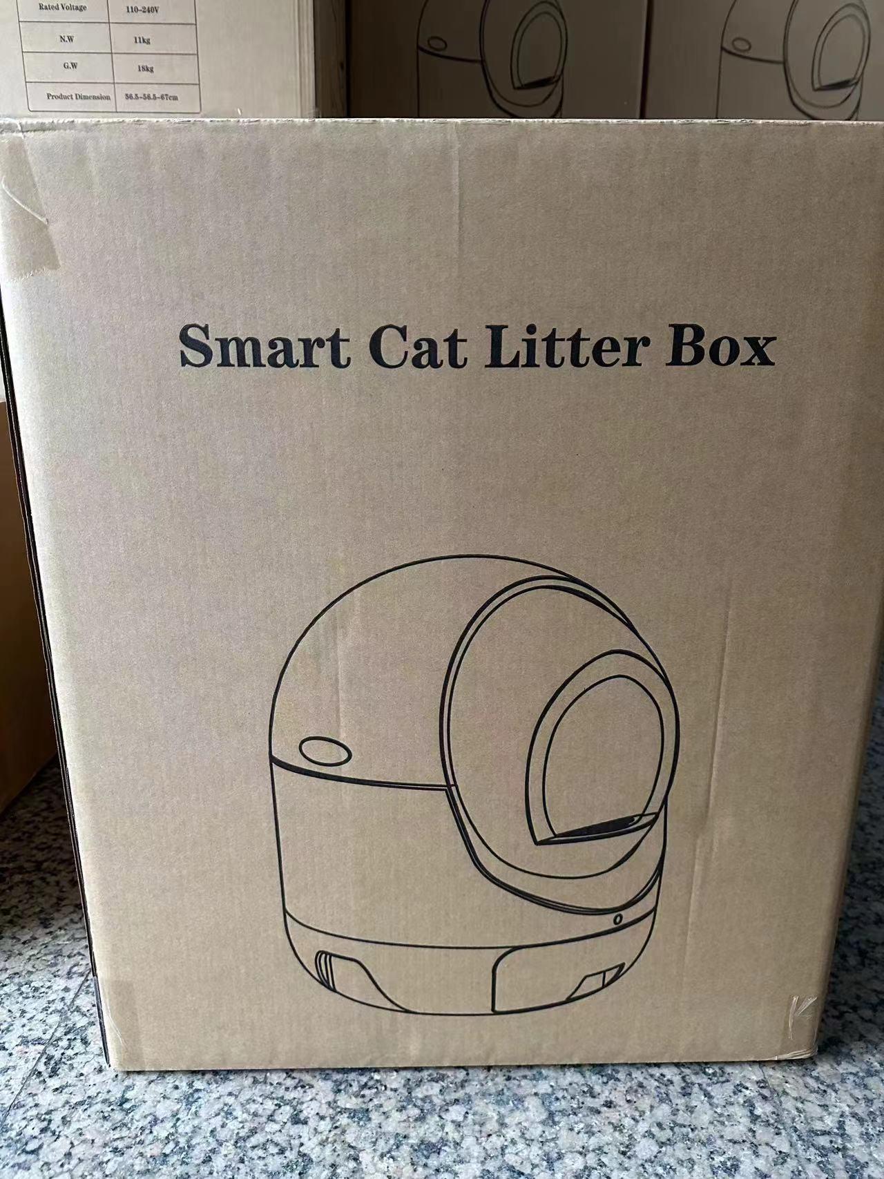 Smart Automatic Scooping and Odor Removal Litter Box for Cats