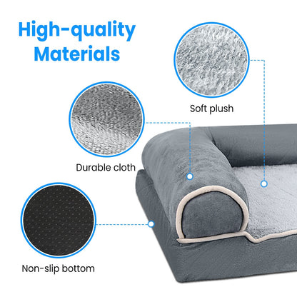 Sofa Bed with Removable and Washable Cover for Large Dogs