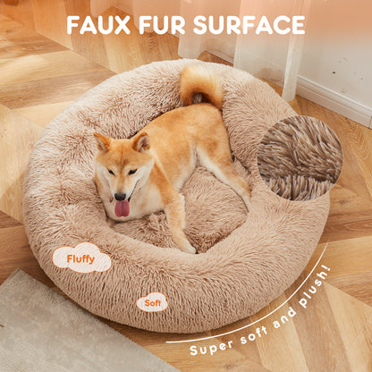 Sweetcrispy - Anti-Slip Round Plush Bed for Dogs and Cats - Large and X Large