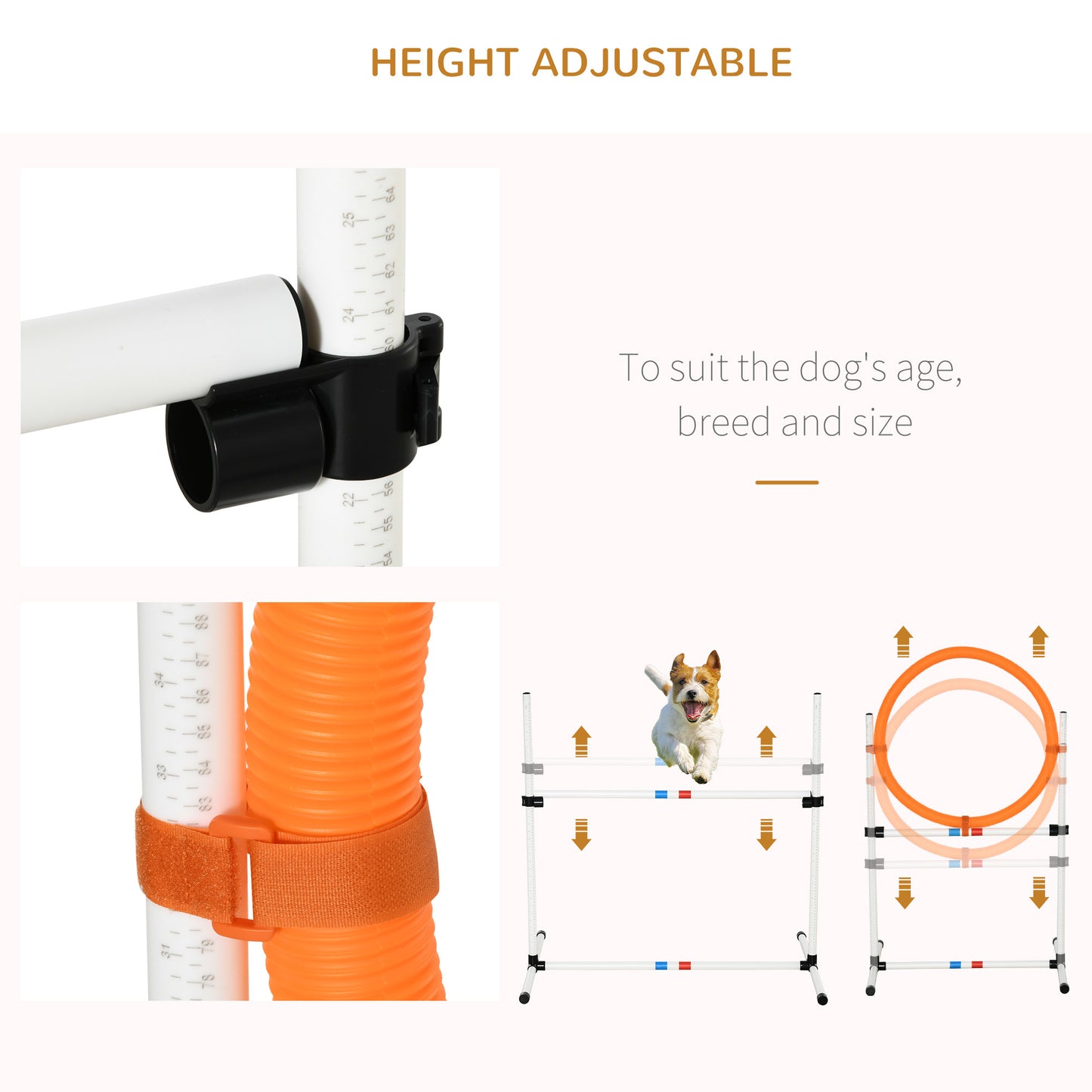 PawHut - Agility Obstacle Course Equipment Set for Dogs