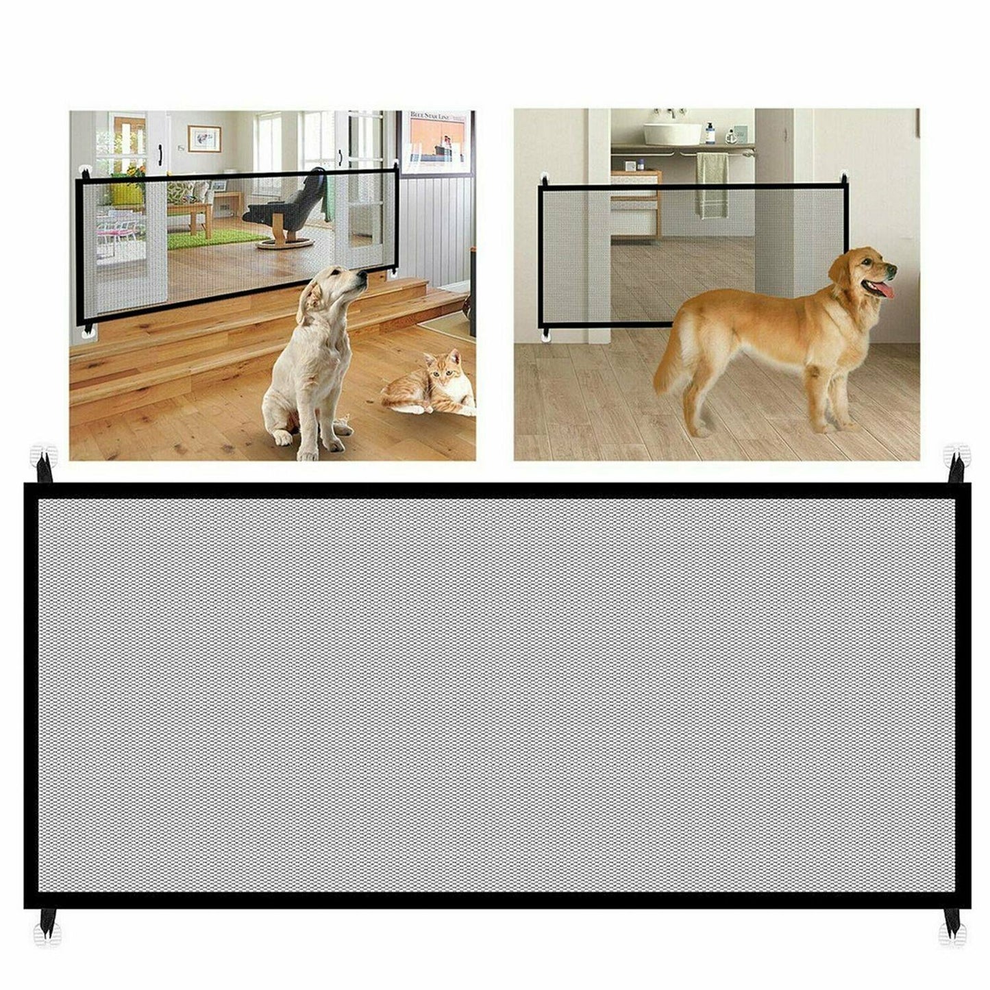 Mesh Magic Pet Gate Safety Enclosure for Dogs and Pets