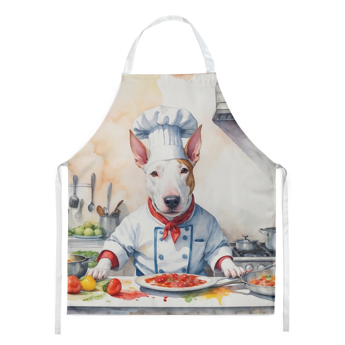 Bull Terrier - The Chef Apron for Adult Women and Men - Unisex Large