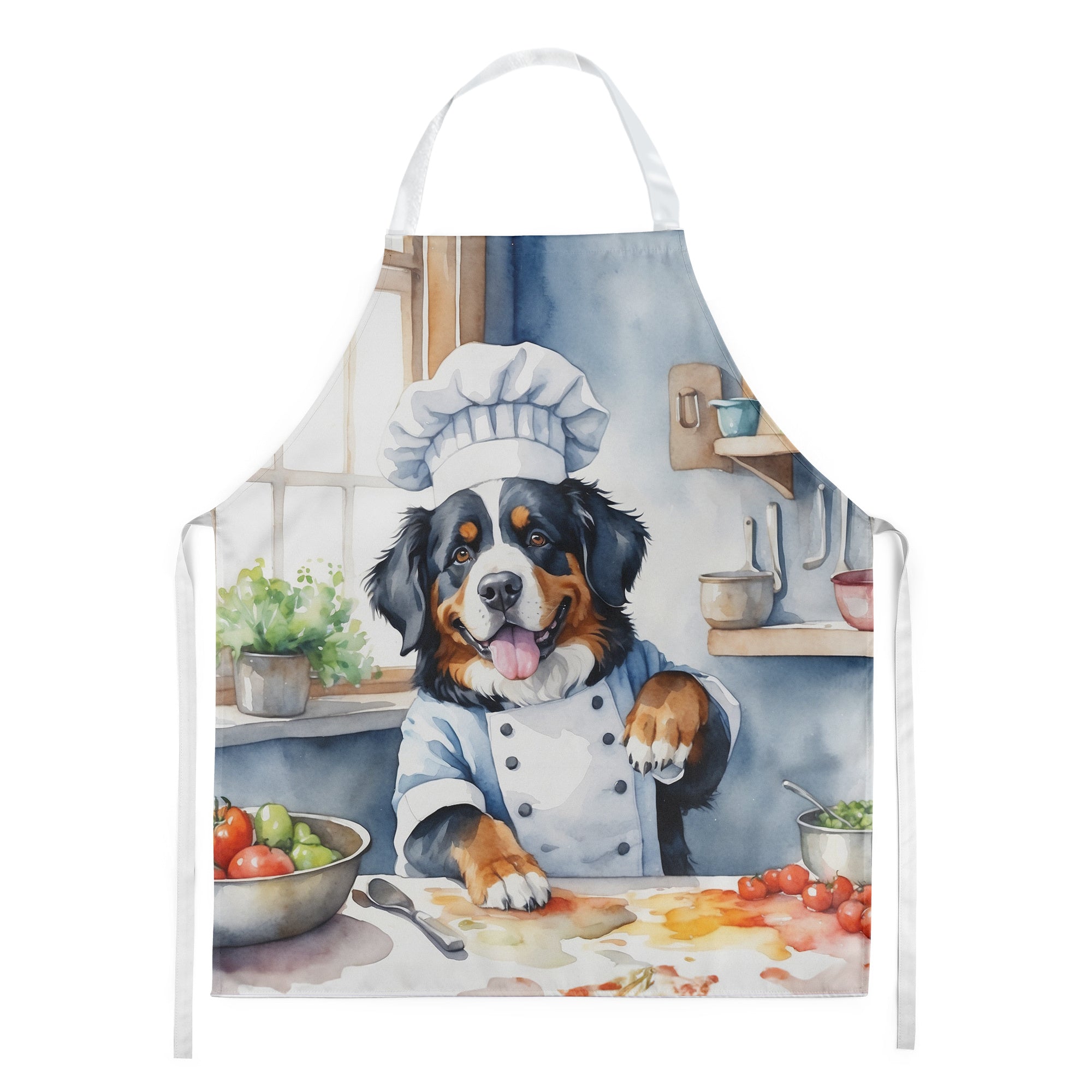 Bernese Mountain Dog 2 - The Chef Apron for Adult Women and Men - Unisex Large