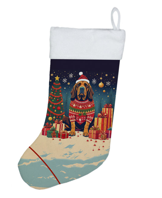 Bloodhound - Christmas Holiday Stocking for Family Decorations