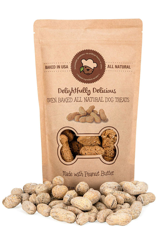 Organic Natural Oven Baked Peanut Butter Treats for Dogs