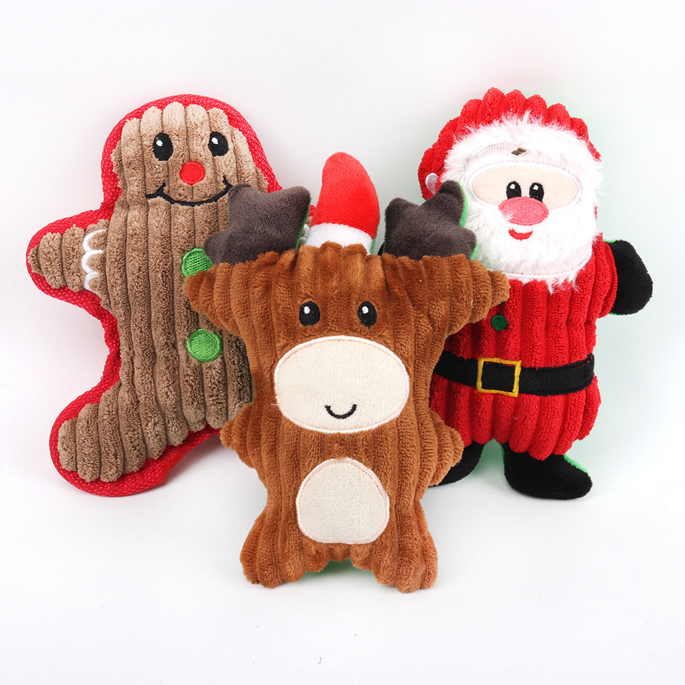 Christmas Fun Festive Chew Squeaker Toys for Dogs