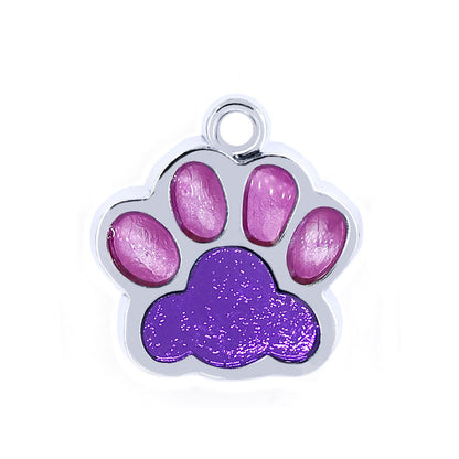 Pawprint Personalized Collar ID Tag for Dogs and Cats