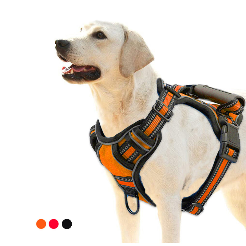 Pull Resistant Reflective Strap Dog Harness