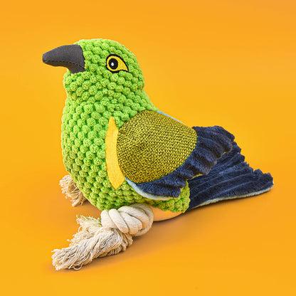 Plush Squawking Bird Toy for Dogs and Cats